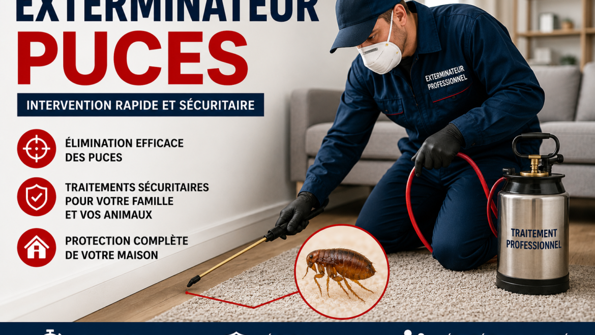 Exterminateur Puces Professionnel : Une Intervention Rapide et Sécuritaire 