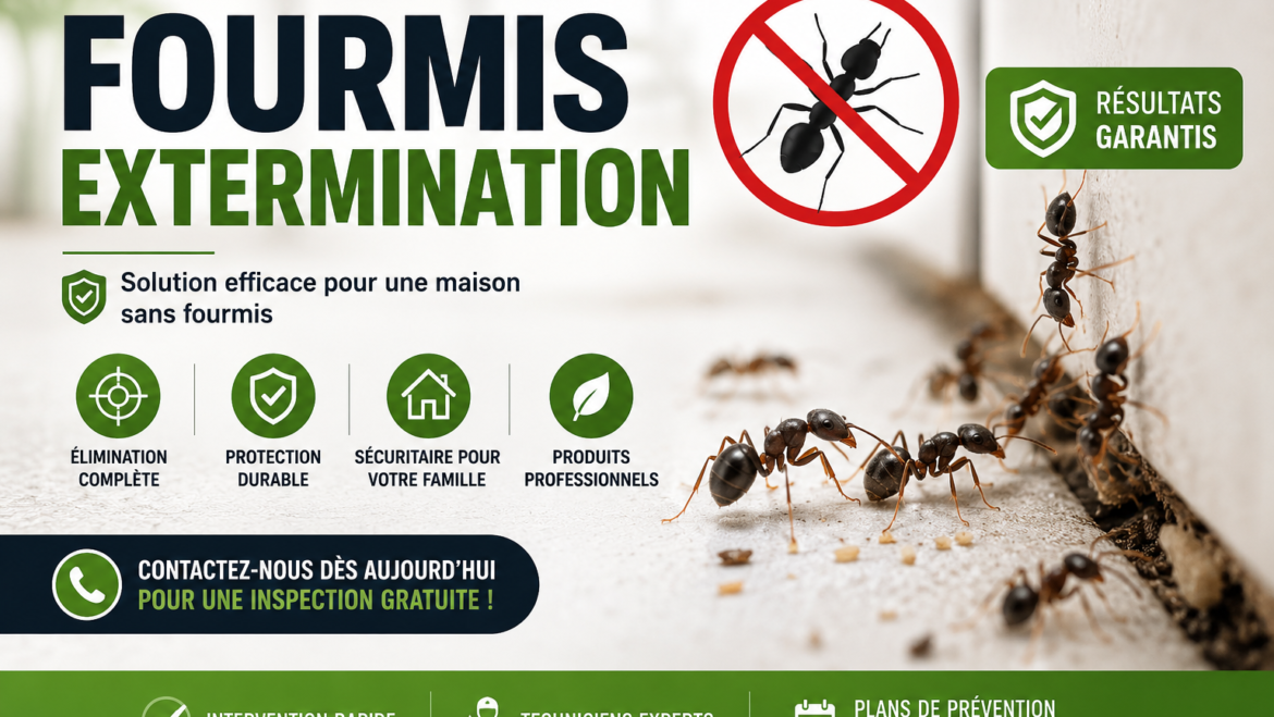 Fourmis Extermination Complète et Plans de Prévention Professionnels