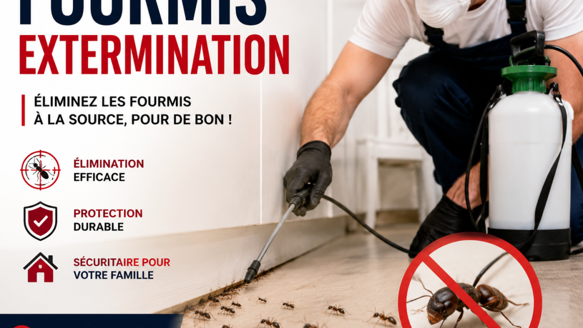Fourmis Extermination Professionnelle : Éliminez les Fourmis de Façon Durable