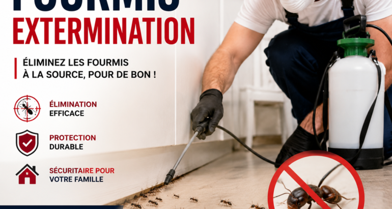 Fourmis Extermination Professionnelle : Éliminez les Fourmis de Façon Durable