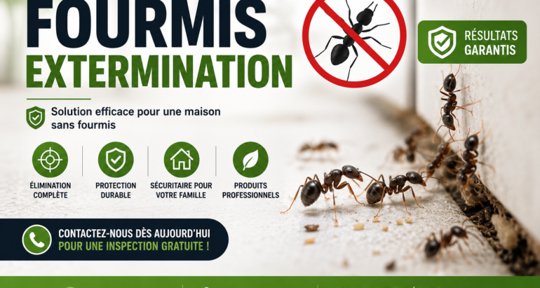 Fourmis Extermination Complète et Plans de Prévention Professionnels